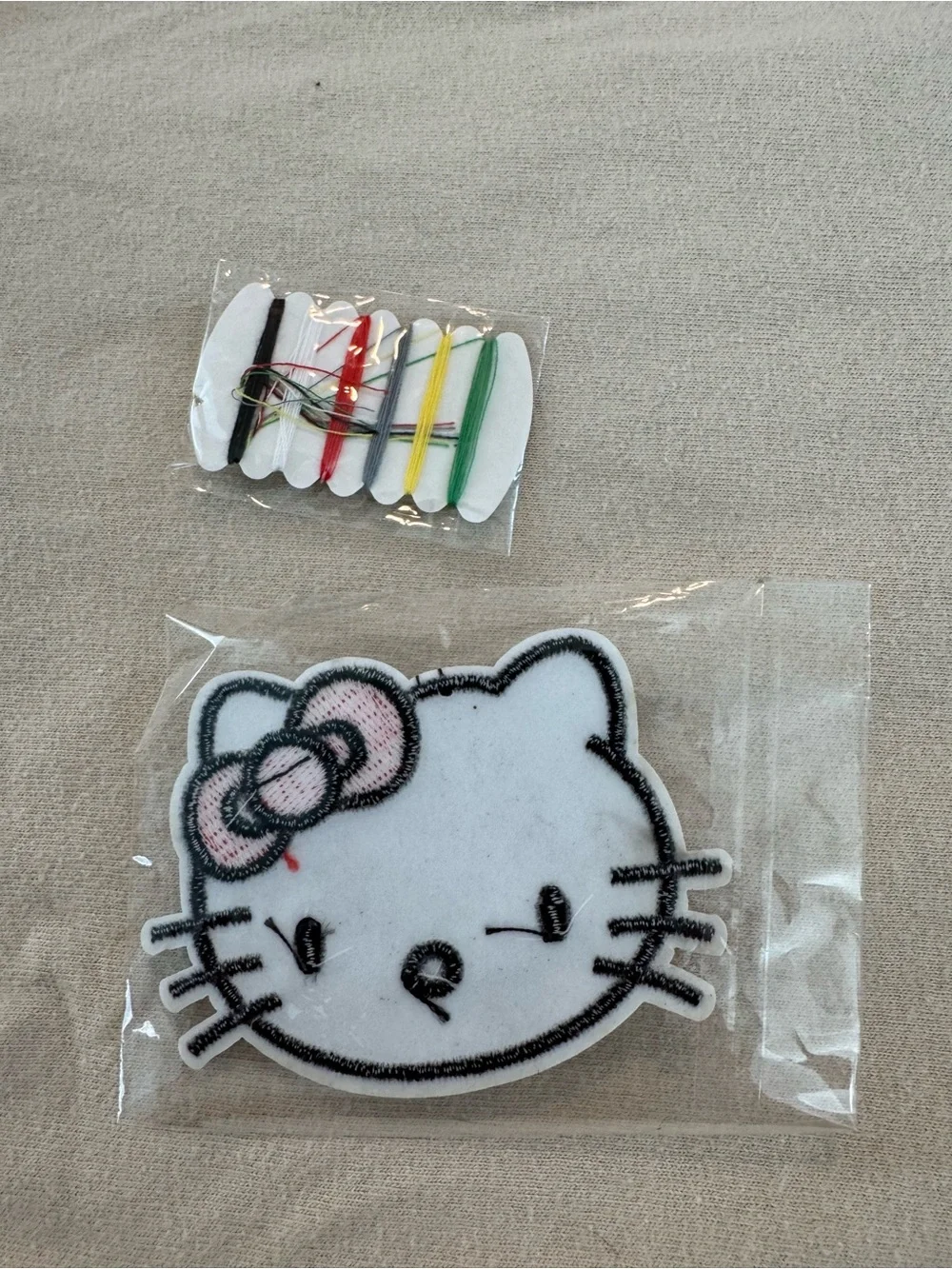 Hello Kitty White & Red Embroidered Sew on Patch for Kids Accessories